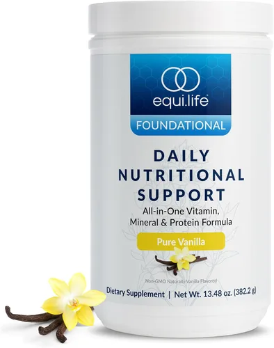 Vista 11 de Equilife Apoyo Nutricional Diario, Multivitamínico Todo en Uno de Sustitución de Comida, Sabor Puro a Chocolate, 15G de Proteína Vegetal, Apoya