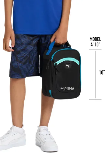Vista 5 de PUMA Fiambrera de Rally para niños, Negro/ granito jaspeado, Talla única