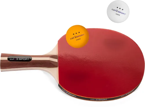 Vista 4 de Ping Pong - Juego de 4 raquetas de tenis de mesa / palas de 8 bolas de tres estrellas con funda de transporte portátil para viajes - Rec o Pro Play