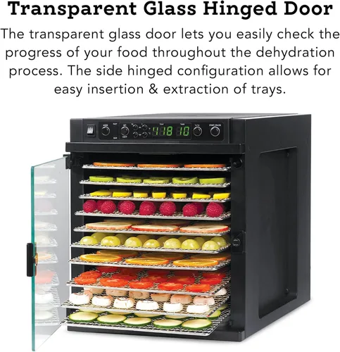 Vista 3 de Tribest Sedona Express SDE-S6780-B Deshidratador digital de alimentos, Negro