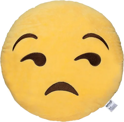 Vista 21 de EvZ Almohada de emoji alienígena certificada oficial, cojín grande de felpa suave gris para el espacio exterior, juguete de peluche decorativo único