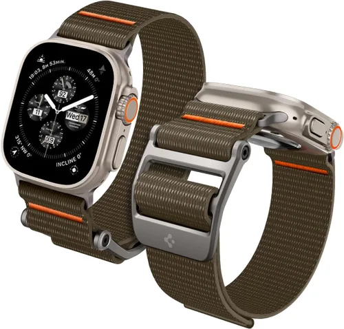 Vista 9 de Spigen para Apple Watch Band, compatible con Ultra 3/2/1 49mm, Series 11/10 46mm, 9/8/7 45mm, SE3/SE2/SE/6/5/4 44mm, 3/2/1 42mm DuraPro Flex/DuraPro