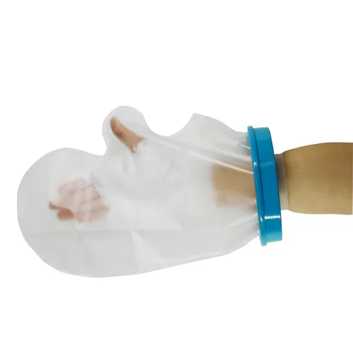 Vista 7 de Cubierta impermeable para pies adultos: uso de yeso/herida, cobertura completa, ducha/impermeable, reutilizable, ligera, ergonómica acompañada