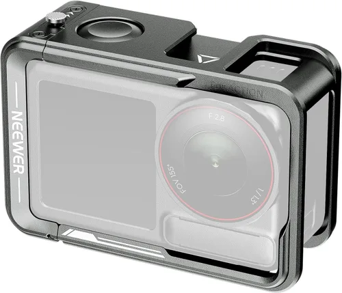 Vista 14 de NEEWER Kit de jaula para cámara de acción compatible con DJI Osmo Action 5 Pro 4 3 DJI Mic, accesorios de marco protector con montaje de zapata fría