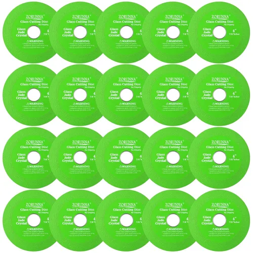 Vista 9 de ZORUNNA Herramienta de disco de corte de vidrio de 4 pulgadas, cortador de azulejos de vidrio con bordes de diamante, 3 piezas de disco ultrafino