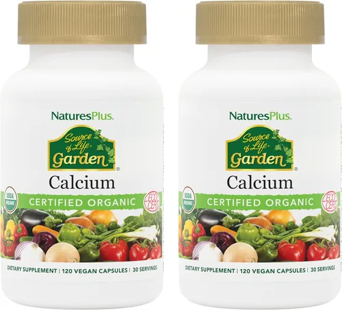 Vista 7 de NaturesPlus Source of Life Garden Calcio - 120 cápsulas - Suplemento de calcio con magnesio y 20 extractos de alimentos integrales - Certificado