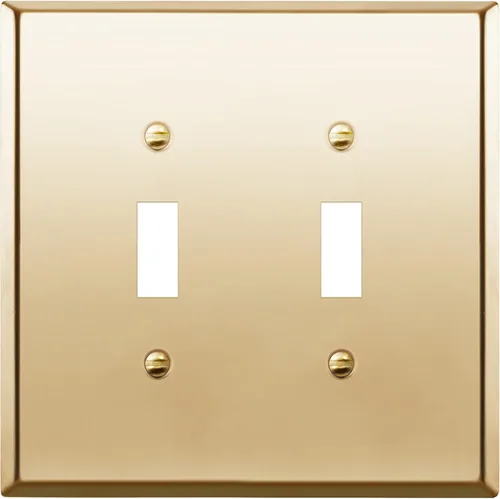 Vista 53 de LIDER Placa de Pared de Metal para Interruptor de Luz de Palanca, Cubierta de Interruptor de Acero Inoxidable, Resistente a la Corrosión