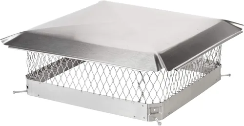 Vista 22 de Draft King CBO913 - Tapón de chimenea de acero galvanizado negro con perno, 9 x 13 pulgadas