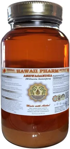 Vista 7 de Hawaii Pharm Extracto líquido de Ashwagandha, Ashwagandha (Withania Somnifera) tintura de raíz seca 2 onzas