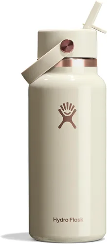 Vista 95 de Hydro Flask Botella de agua – Acero inoxidable aislado – Tapa flexible con popote de boca ancha, antiderrames, a prueba de fugas y recargable