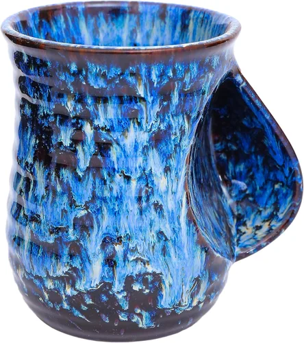 Taza calentadora de manos de cerámica de 18 onzas, taza de café, taza de té, mantiene tus manos calientes, cómodo calentador de manos, apto para