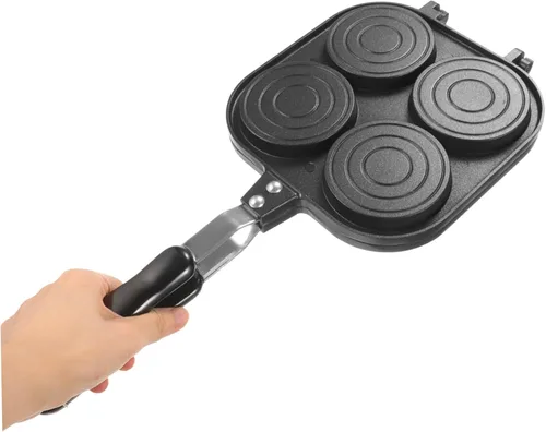 Vista 6 de Molde para tartas de rueda, mini sartenes creativas para huevos, placa antiadherente, sartén para pan de pan, cacerolas para placas de inducción