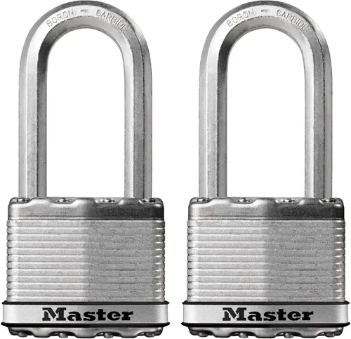 Vista 8 de Master Lock M5XDLH Magnum - Candado resistente con llave, 1 unidad, color plateado