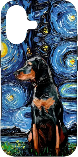 Black and Tan Coonhound Starry Night Art – Dog Lover Gift Case for iPhone 17