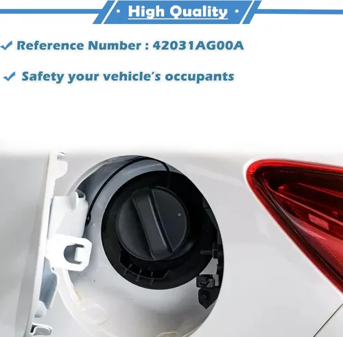 Vista 6 de Tapa de llenado del tanque de combustible de gasolina compatible con Subaru Legacy Outback Tribeca 2005-2009 OE # 42031AG00A