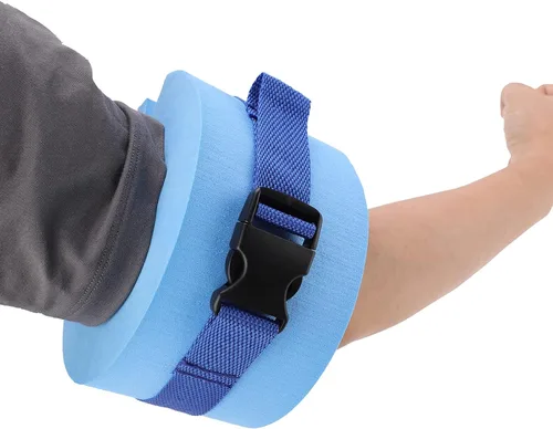 Vista 3 de Juego de 2 pulseras acuáticas de natación, pesas de agua para ejercicios de piscina, pesas de piscina para ejercicio acuático, equipo de ejercicios