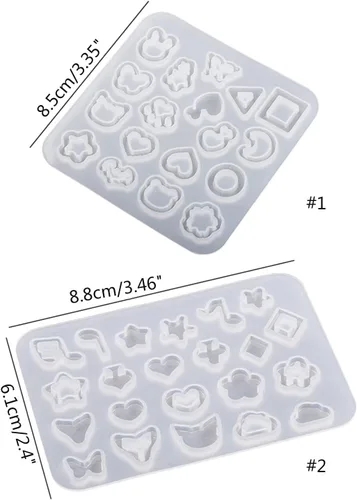 Vista 3 de Molde de silicona Hueco Epoxi Shaker Rellenos Moldes de silicona Molde de relleno de resina epoxi para arenas movedizas Molde de resina moldes