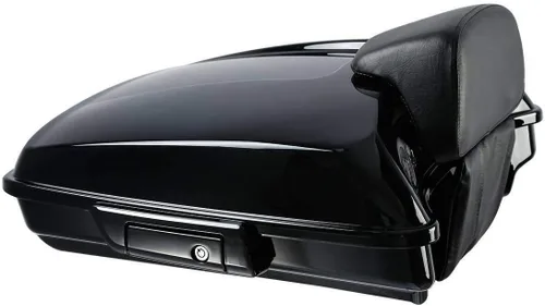 Vista 8 de TCMT - Caja de maletero para motocicletas Black Latch Razor con almohadilla de respaldo para Harley Touring 2014-2025 CVO Road King Road Glide