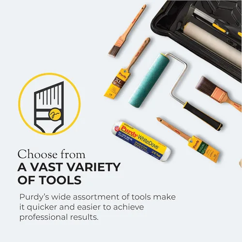 Vista 3 de Purdy 144080115 Serie Clearcut Dale Brocha de Pintura Angular para Molduras, 1-1/2 pulgada, Natural