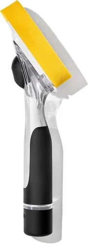 OXO Good Grips Soap Dispensing Dish Sponge Exfoliante de platos, seguro para todos los utensilios de cocina, jabón con botón, fácil de rellenar