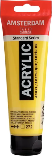 Vista 55 de Amsterdam Serie Estándar Tubo de Pintura Acrílica 120ml Azo Naranja 276 (17092762)