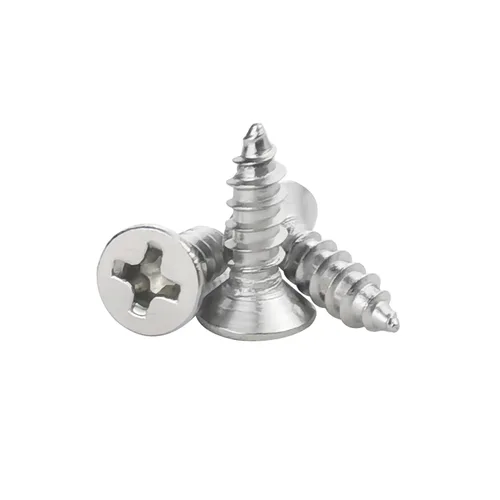 Vista 12 de 200 tornillos para madera #4 x 3/8 pulgadas, tornillos de chapa autoperforantes Phillips de cabeza plana de acero inoxidable 18-8 (304)