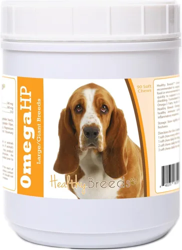 Vista 229 de Healthy Breeds Affenpinscher Omega HP - Masticables suaves para piel y pelaje, 60