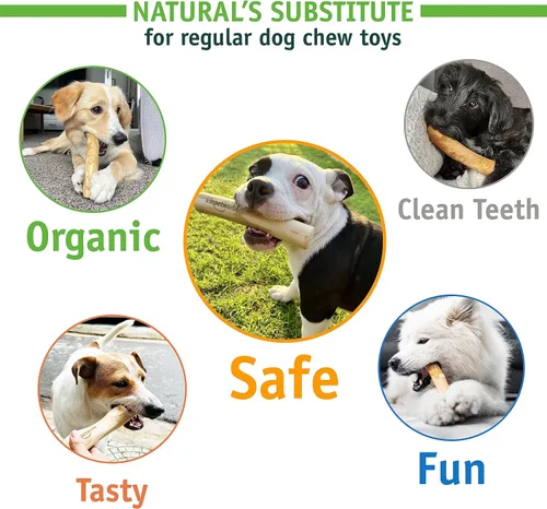 Vista 4 de Juguete masticable de madera de café para perros, 100% natural del bosque de Vietnam (R), madera de café real segura y duradera, para tus perros