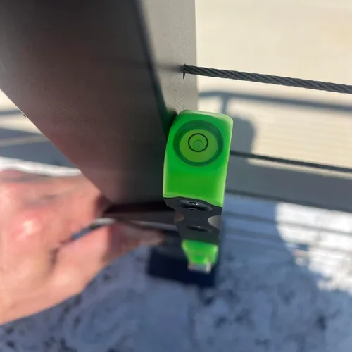 Vista 6 de 7"-Negro/Verde Escuadra de Aluminio para Vigas - Escuadra de Vigas con Nivel, Innovadoras Herramientas de Carpintería y Estructuración