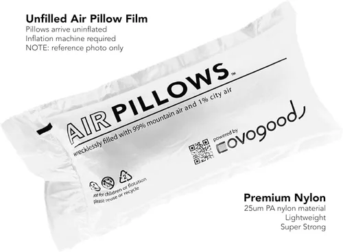 Vista 4 de AirPillows™ 5000 Premium UNFILLED Air Film 1 Roll (1650 Ft), 5000 Pillows (4x8 In Ea) like Packing Peanuts Foam Paper Strong Nylon Void Fill