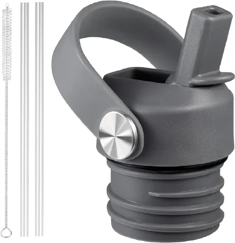 Vista 11 de Tapa de popote para Hydroflask, tapas con popote para Hydro Flask de boca estándar de 18, 21, 24 onzas, tapa deportiva de repuesto para tapa