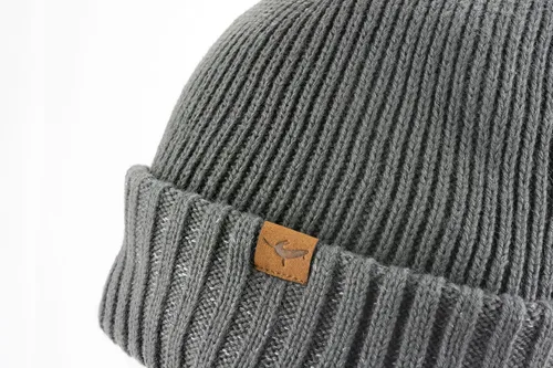 Vista 2 de SEALSKINZ UnisexDeportes y aire libreBeanie's Standard Waterproof Cold Weather Roll Cuff, Gris