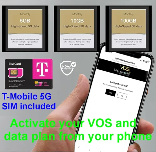 Vista 4 de Tri Cascade VOS 5G Cellular Travel Internet, Qualcomm Snapdragon X55 5G Modem-RF Full 5G Spectrum System Acceso Global Compatible con macOS, iPadOS