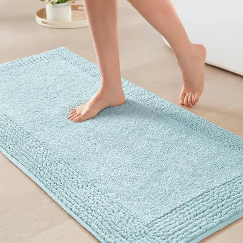 Vista 23 de Madison Park Esplendor - Alfombra reversible 100% algodón copetudo para baño de calidad hotelera de lujo con pelo medio, 3000 GSM, absorbente