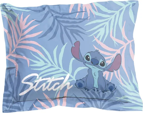 Vista 5 de Disney Lilo & Stitch Paradise Dream - Juego de edredón y funda de almohada tamaño twin, ropa de cama reversible súper suave para niños, microfibra