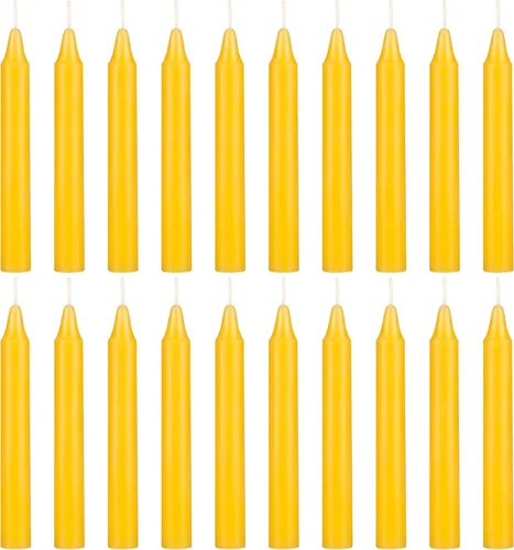 Vista 31 de MEGA CANDLES 20 piezas de velas cónicas sin perfume negras exquisitas, 10.2 cm de alto x 1.3 cm de diámetro, Campanas mágicas, Encantamiento