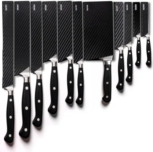 Vista 9 de Asaya Protectores profesionales para filos de cuchillo, dos fundas universales para cuchillos Streak, 6 x 1 pulgada, extra resistente, plástico ABS
