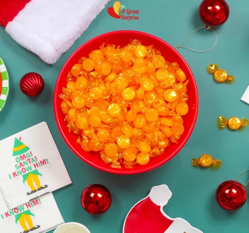 Vista 7 de A Great Surprise Caramelo duro de mantequilla prémium – 4 libras – Botones de caramelo de caramelo envueltos individualmente – Caramelo clásico