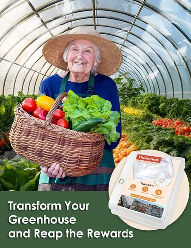 Vista 4 de 20 Mil Lona de PVC Transparente Resistente 8 x 8 Pies, Lona de Vinilo Transparente Impermeable y Resistente al Viento para Pérgola de Patio, Toldo