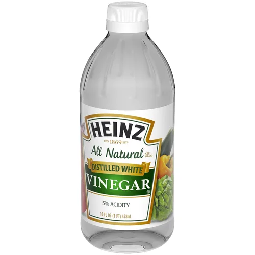 Vista 4 de HEINZ Vinagre blanco destilado 100% natural con 5% de acidez (botella de 16 onzas líquidas)