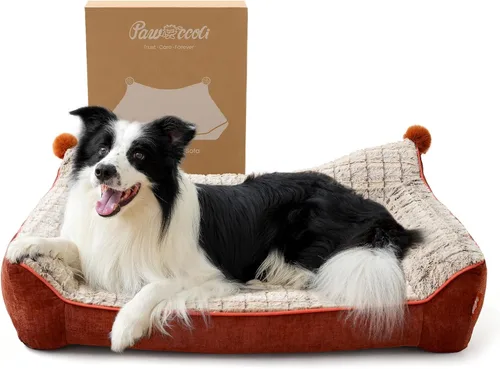 Vista 13 de Cama ortopédica para perros y gatos de interior, cómodas camas planas para cachorros con funda extraíble lavable, cama para perros pequeños