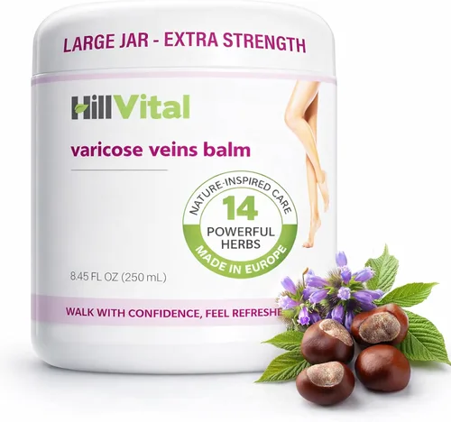 Bálsamo herbario para piernas con castaño de indias - Cuidado refrescante para piernas cansadas y pesadas - Diseñado para piernas propensas a venas