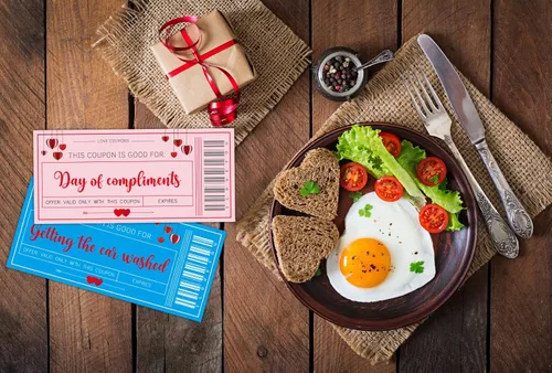 Vista 4 de SICOHOME 24 piezas de cupones de amor para él Libro de cupones de pareja divertido y romántico Libro de cupones de novios Cupones divertidos