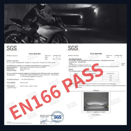 Vista 6 de Shield Protector Universal para Casco de Motocicleta Película Anti-Vaho, Inserto de Lente de Visera Polarizada Gris Resistente a la Niebla 3.83" x
