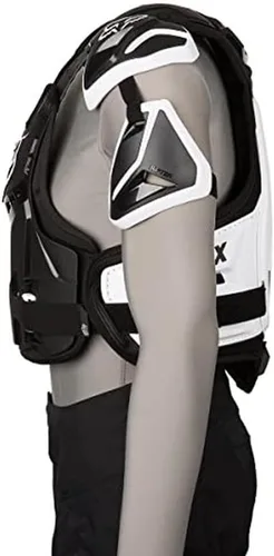 Vista 5 de Fox Racing Raptor Chaleco de Motocross para Bicicleta de Tierra CE Protector de Pecho, Negro/Blanco, Pequeño/Mediano