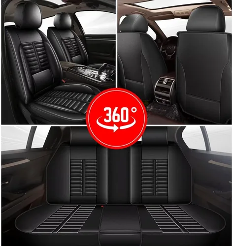 Vista 169 de Fundas de asiento para Toyota 4runner 2003-2025, fundas de asiento de automóvil de cuero impermeables, resistentes a los arañazos, fáciles