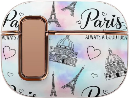Vista 14 de Plastic Cover Compatible with Airpods Pro 2 Case Purple Galaxy, Protective Skin with Lock