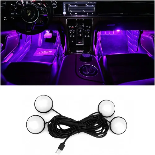 Vista 11 de BESULEN Luces LED para el interior del automóvil, kit de luces de neón ambientales automotrices con puerto USB, accesorios para automóvil, regalos