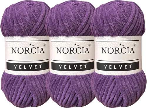 Vista 44 de Hilo de Terciopelo Suave Chenille para Ganchillo Super Voluminoso (100g-3.50oz) (68m-74.3 yds) Hilo para Manta de Bebé para Tejer Amigurumi Hilo