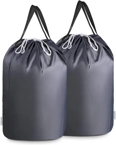 Vista 8 de MCleanPin Bolsas de lavandería lavables con asas, bolsas de almacenamiento de ropa sucia de 140 L para cesta de lavandería y cesta con forro